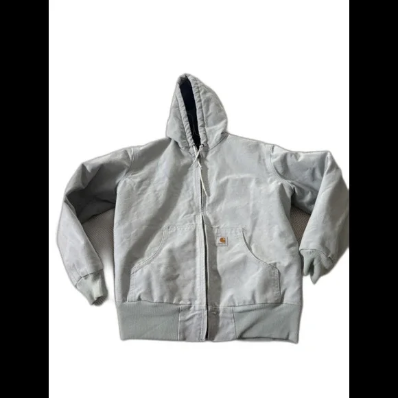 Carhartt Quilted Zip Up Workwear Jacket medium 8/10 Women’s Baby Blue Rare - Picture 1 of 11